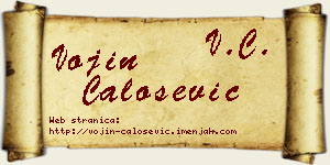 Vojin Čalošević vizit kartica